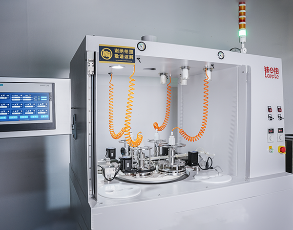 Lapping machine back